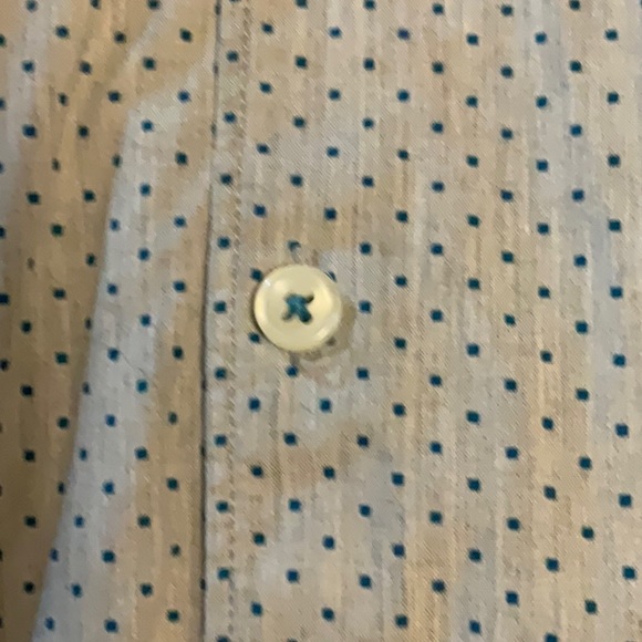 Daniel Hechter Grey With Green Dots Dress Shirt - Picture 4 of 7